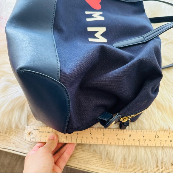 NEW TOMMY HILFIGER ♥️ LARGE TOTE LUGGAGE DUFFLE BAG Navy rare - Picture 10 of 13
